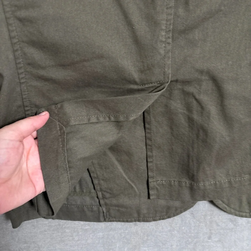 River Island Sport Coat L Olive Green Cotton Unstructured Casual Blazer 38R